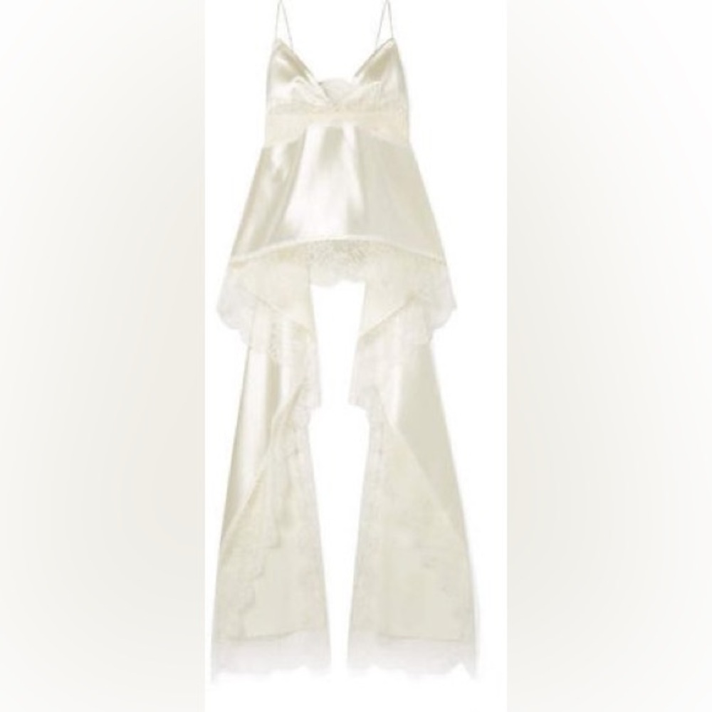 Danielle Frankel - silk lace ivory camisole size small